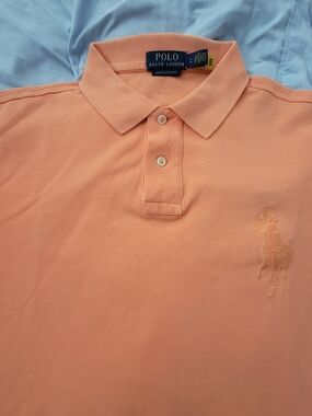 Polo by Ralph Lauren Men's Light Peach Polo Shirt